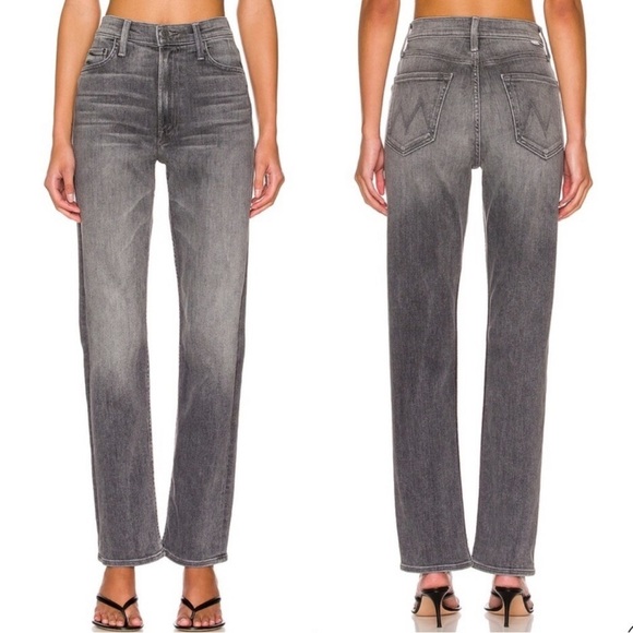 MOTHER High Waisted Rider Skimp Jeans in Bars & Phrases Size 31 - Picture 1 of 11